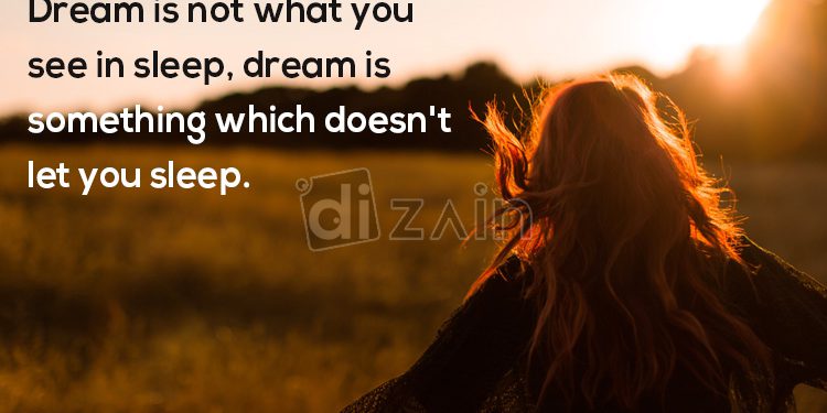 Quotes about achieving dreams-dream is not