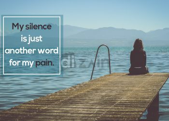 Sad whatsapp status quotes-my silence