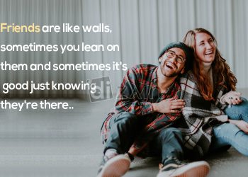 Sweet friendship quotes-friends are like walls