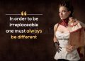 Amazing fashion quotes-in order to be irreplaceable
