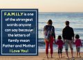 Parents quotes and sayings on love and family-family is one