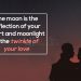 Romantic quotes for sweetheart-the moon