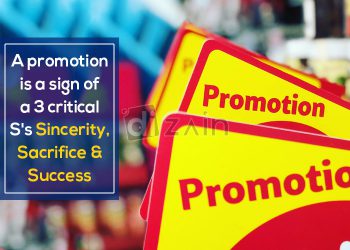 Wonderful promotion quotes-a promotion is a sign