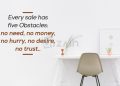 Greatest motivational sales quotes-every sale has five