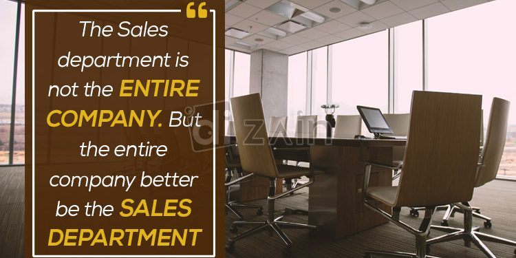 Wonderful sales quotes-the sales department