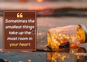 Cute happy quotes-sometimes the smallest