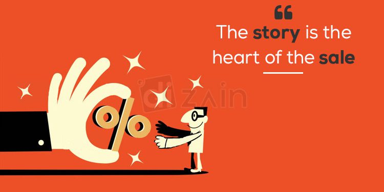 Super sales quotes-the story is the heart