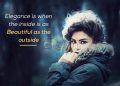 Great fashion quotes-elegance is when the inside
