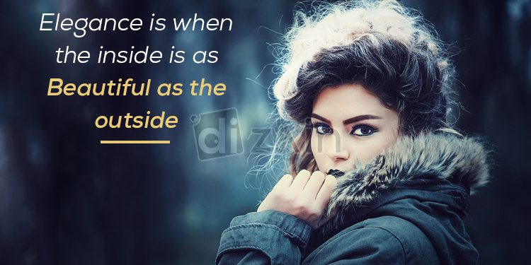 Great fashion quotes-elegance is when the inside