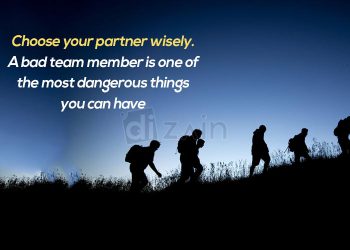 Motivational Inspirational quotes on Life-Choose your partner wisely