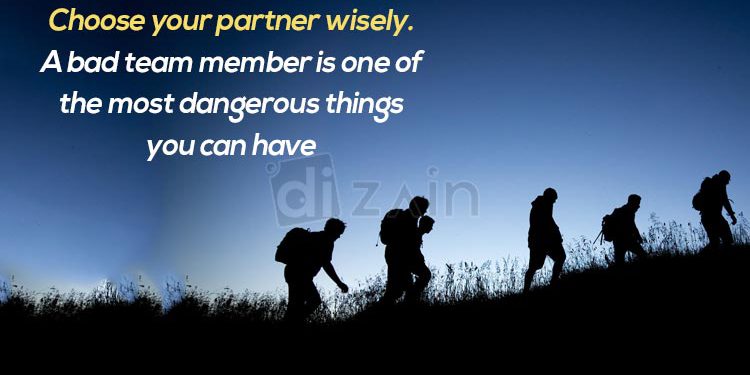 Motivational Inspirational quotes on Life-Choose your partner wisely