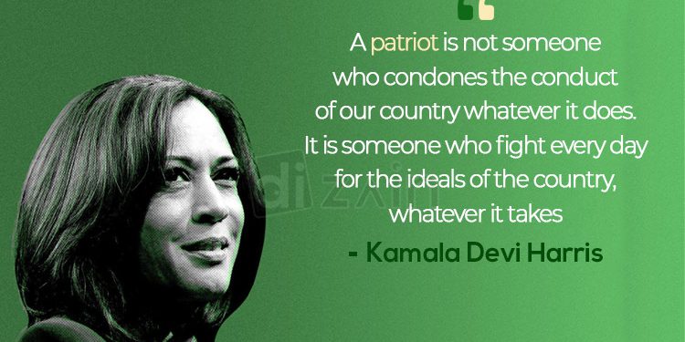 Kamala Devi Harris Quotes-A patriot is not someone