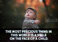 Cute Child Smile Quotes - The most precious thing