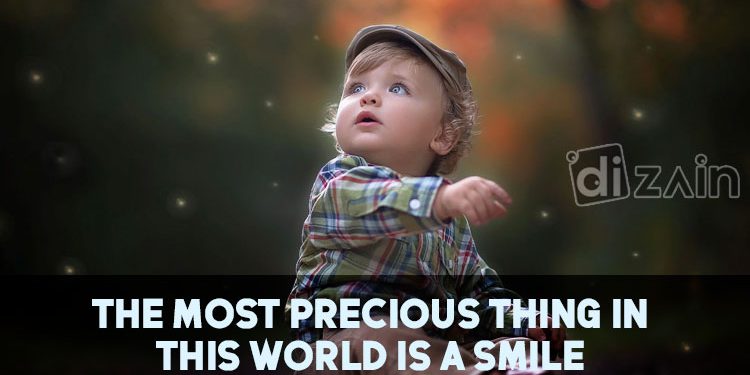 Cute Child Smile Quotes - The most precious thing